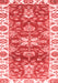 Abstract Red Modern Area Rugs