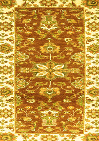 Abstract Yellow Modern Rug, abs2985yw