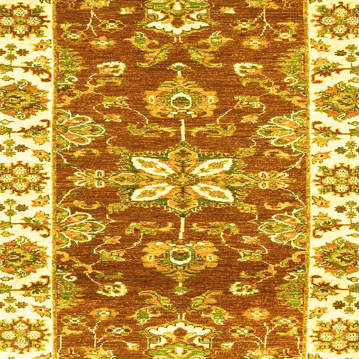 Abstract Yellow Modern Rug, abs2985yw