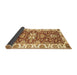 Sideview of Abstract Brown Modern Rug, abs2985brn