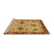 Sideview of Machine Washable Abstract Orange Rug, wshabs2986