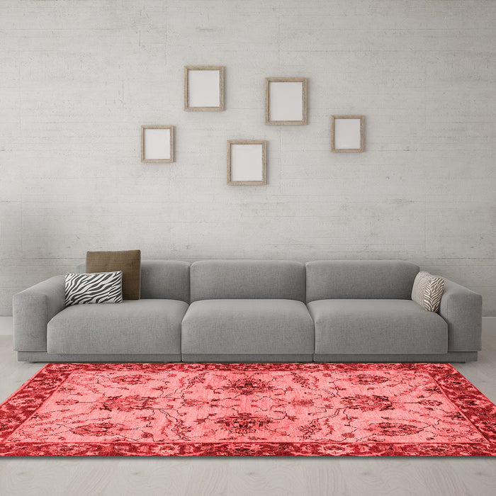 Traditional Red Washable Rugs