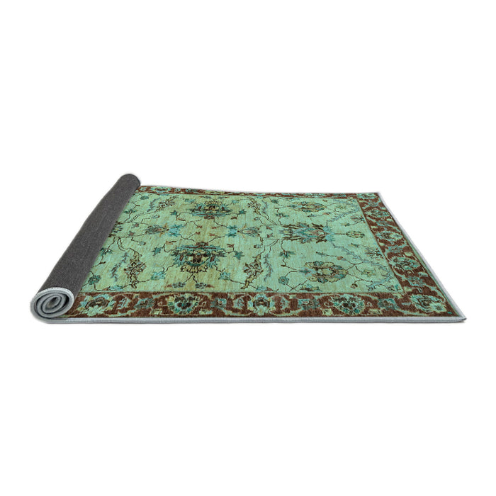 Sideview of Oriental Light Blue Traditional Rug, abs2986lblu