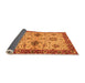 Sideview of Oriental Orange Traditional Rug, abs2986org