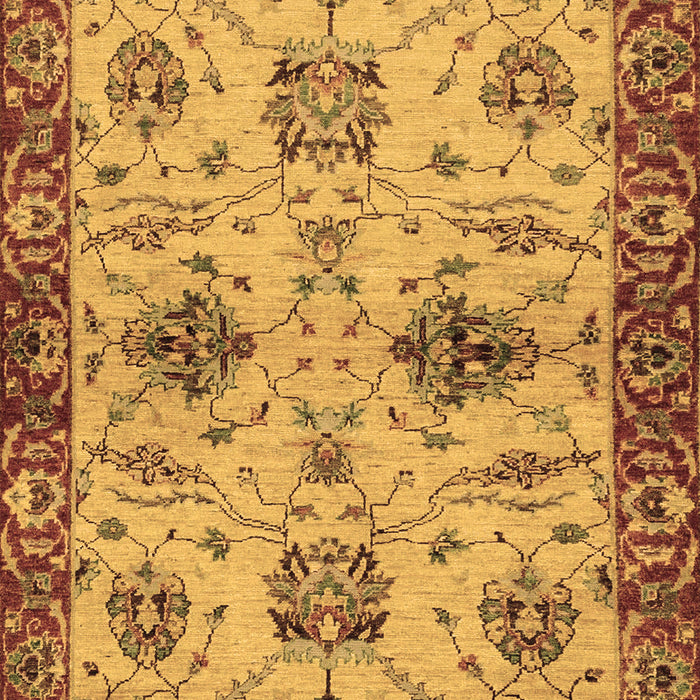 Machine Washable Oriental Brown Traditional Rug, wshabs2986brn