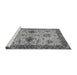 Sideview of Machine Washable Oriental Gray Traditional Rug, wshabs2986gry