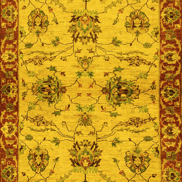 Oriental Yellow Traditional Rug, abs2986yw