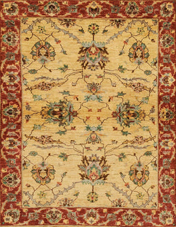 Abstract Orange Oriental Rug, abs2986