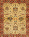 Abstract Orange Oriental Rug, abs2986