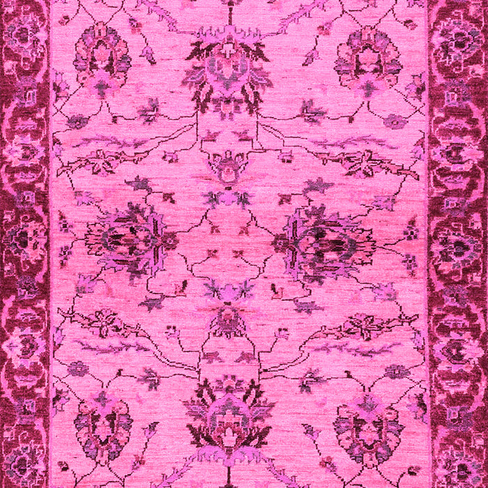 Machine Washable Oriental Pink Traditional Rug, wshabs2986pnk