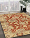 Machine Washable Abstract Red Rug in a Family Room, wshabs2987