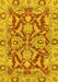 Machine Washable Oriental Yellow Traditional Rug, wshabs2987yw