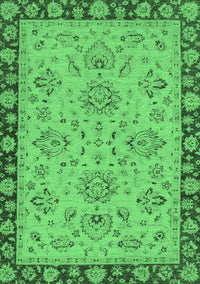 Oriental Emerald Green Traditional Rug, abs2988emgrn