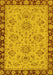 Machine Washable Oriental Yellow Traditional Rug, wshabs2988yw