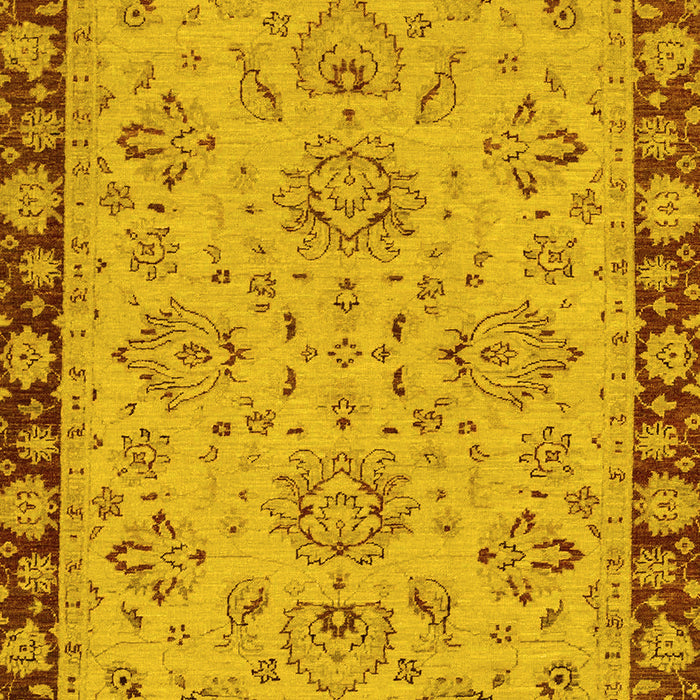 Machine Washable Oriental Yellow Traditional Rug, wshabs2988yw
