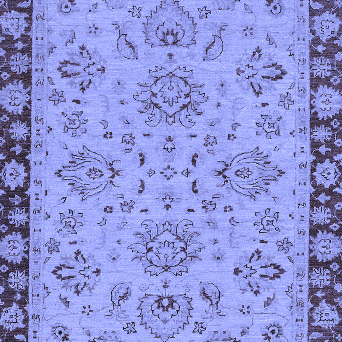 Machine Washable Oriental Blue Traditional Rug, wshabs2988blu