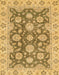 Abstract Dark Brown Oriental Rug, abs2989