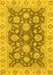 Oriental Yellow Traditional Rug, abs2989yw