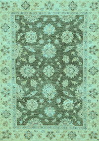 Oriental Light Blue Traditional Rug, abs2989lblu