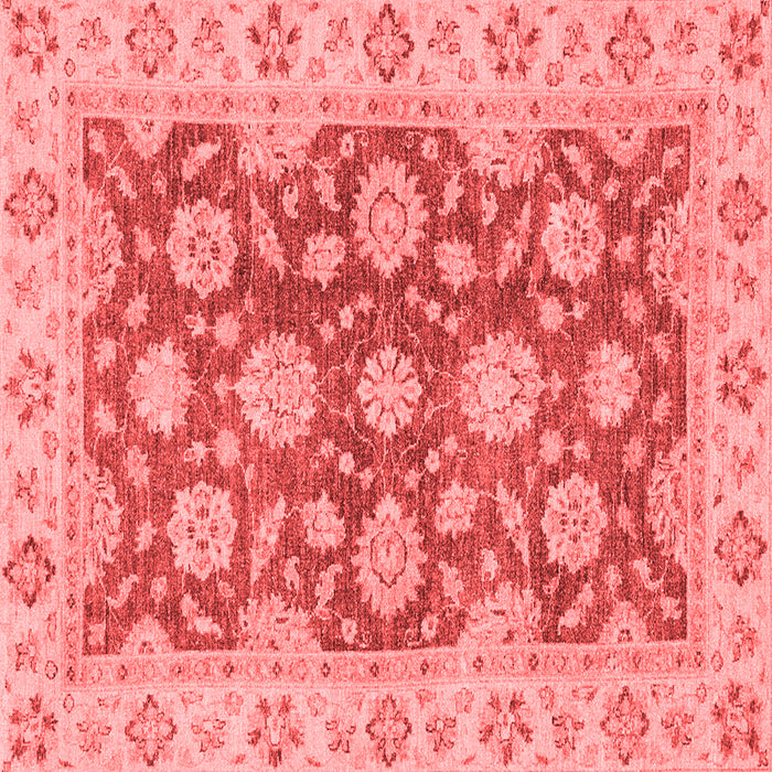 Machine Washable Oriental Red Traditional Rug, wshabs2989red