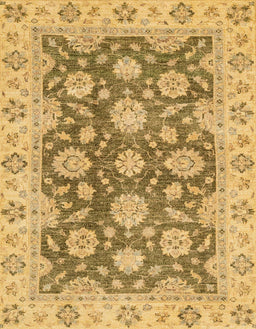Machine Washable Abstract Dark Golden Brown Rug, wshabs2989
