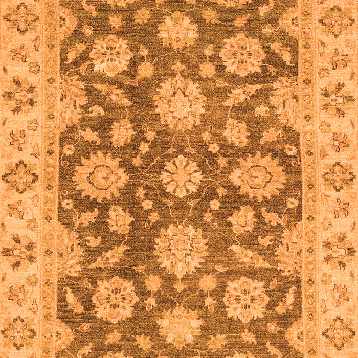 Machine Washable Oriental Orange Traditional Area Rugs, wshabs2989org