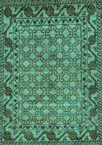 Southwestern Turquoise Country Rug, abs298turq