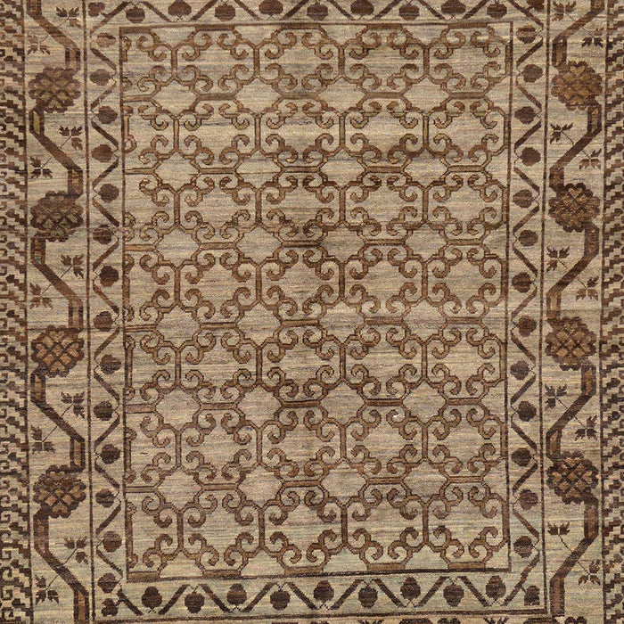 Machine Washable Abstract Dark Sienna Brown Rug, wshabs298