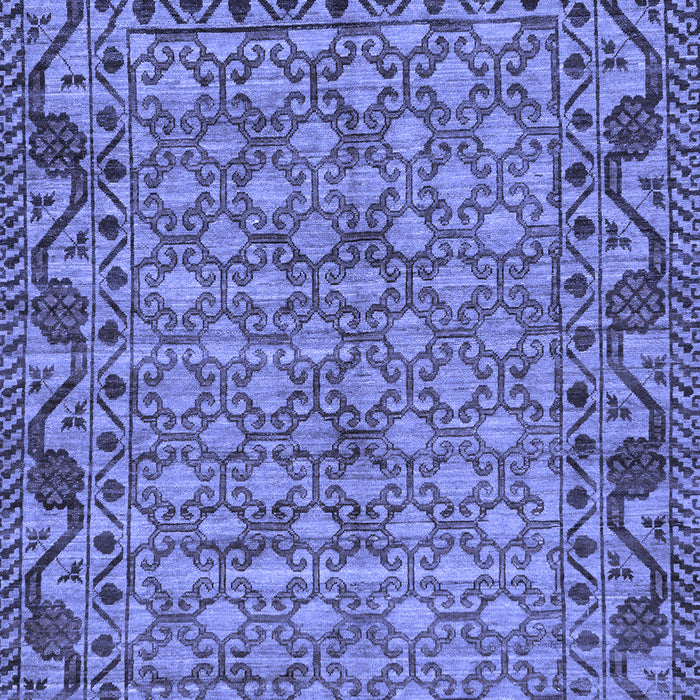 Machine Washable Southwestern Blue Country Rug, wshabs298blu