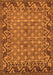 Machine Washable Southwestern Orange Country Area Rugs, wshabs298org