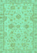 Abstract Turquoise Modern Rug, abs2990turq