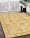 Abstract Yellow Modern Rug in Family Room, abs2990