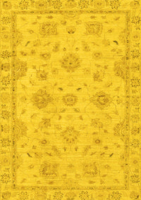 Abstract Yellow Modern Rug, abs2990yw