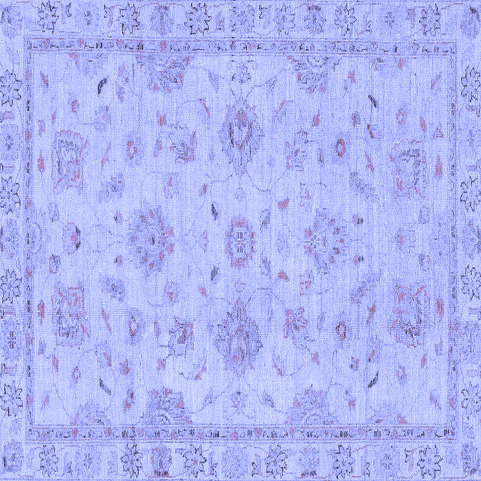 Square Machine Washable Abstract Blue Modern Rug, wshabs2990blu