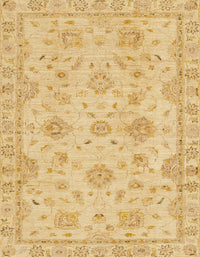 Machine Washable Abstract Yellow Rug, wshabs2990