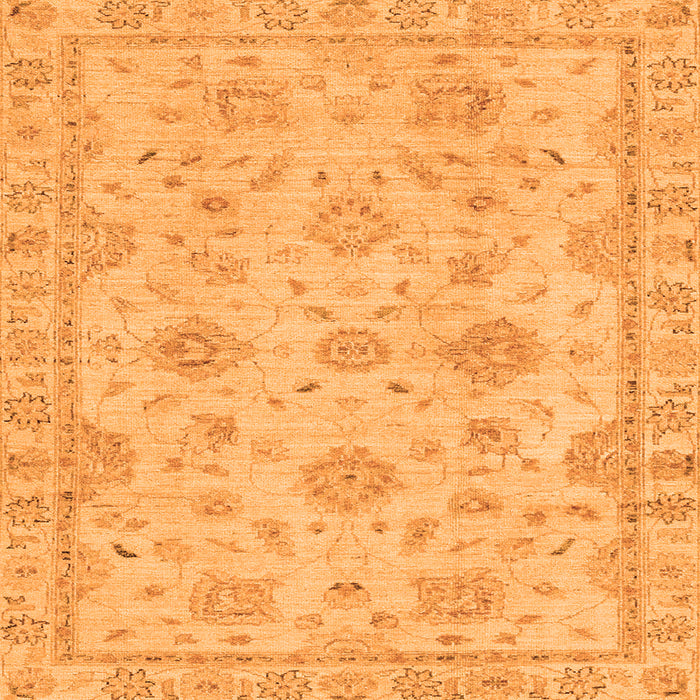 Square Machine Washable Abstract Orange Modern Area Rugs, wshabs2990org