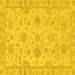 Square Abstract Yellow Modern Rug, abs2990yw