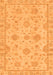 Abstract Orange Modern Rug, abs2990org