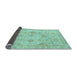 Sideview of Abstract Light Blue Modern Rug, abs2990lblu