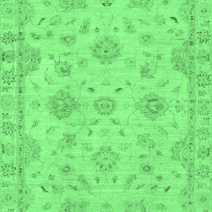 Machine Washable Abstract Emerald Green Modern Area Rugs, wshabs2990emgrn