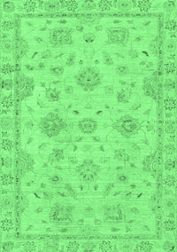 Abstract Emerald Green Modern Rug, abs2990emgrn