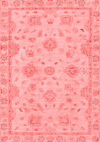 Abstract Red Modern Rug, abs2990red