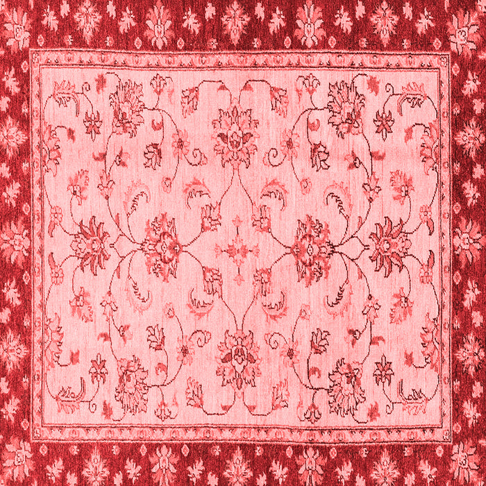 Machine Washable Oriental Red Traditional Rug, wshabs2991red