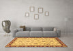 Machine Washable Oriental Brown Traditional Rug in a Living Room,, wshabs2991brn