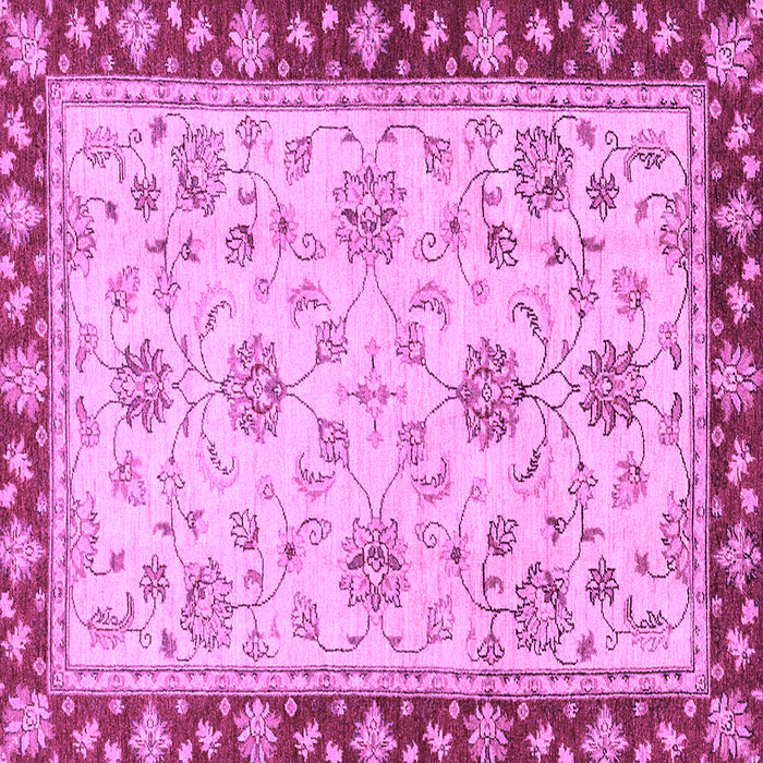 Square Oriental Purple Traditional Rug, abs2991pur