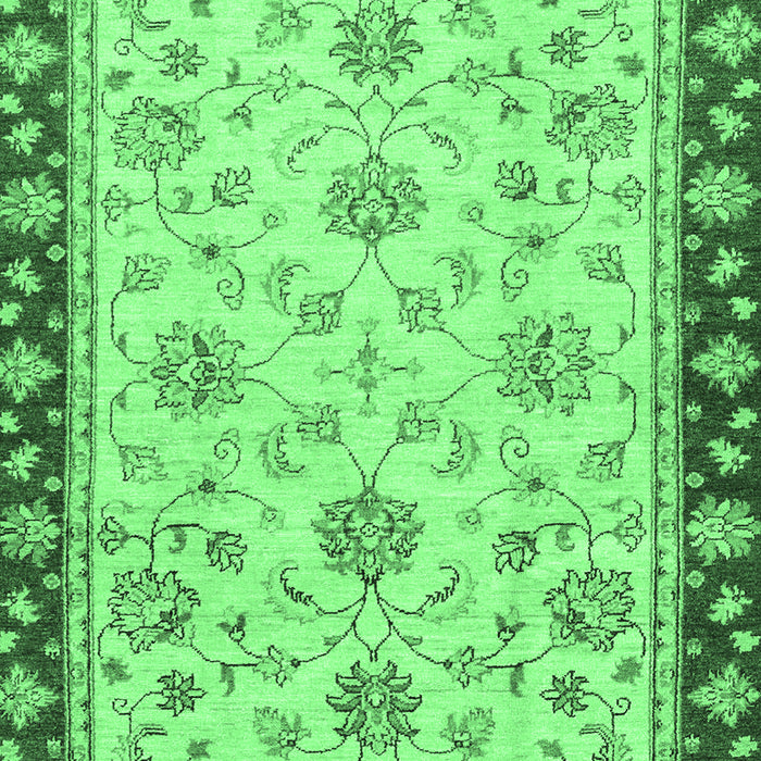 Oriental Emerald Green Traditional Rug, abs2991emgrn