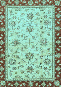 Oriental Light Blue Traditional Rug, abs2991lblu