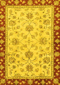 Oriental Yellow Traditional Rug, abs2991yw