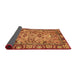 Sideview of Abstract Orange Modern Rug, abs2992