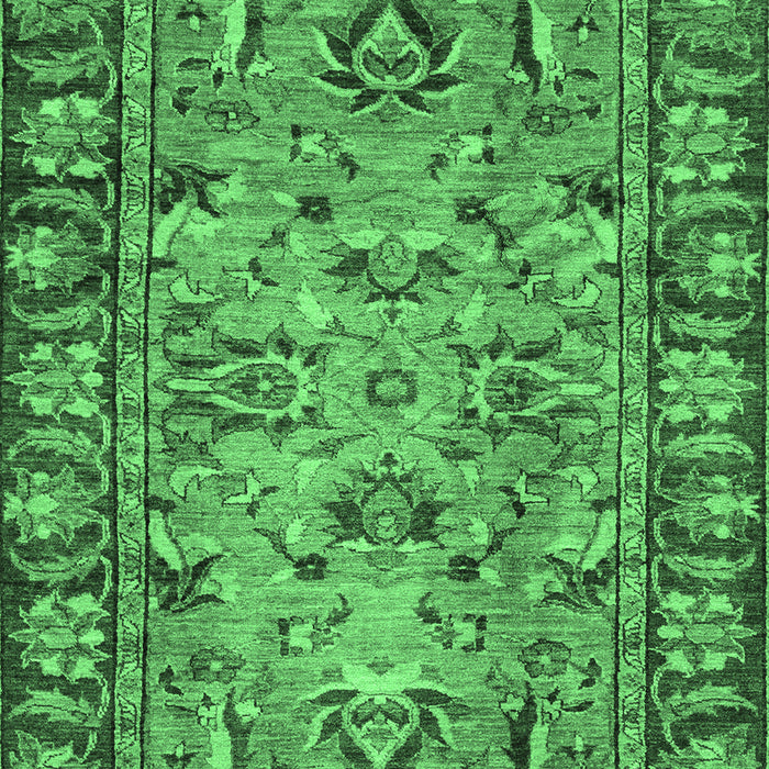 Machine Washable Abstract Emerald Green Modern Area Rugs, wshabs2992emgrn